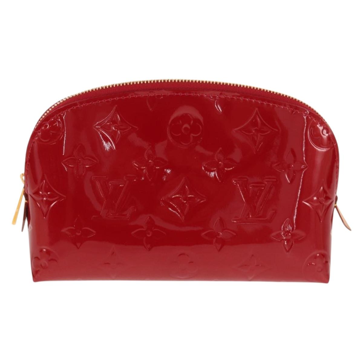 LOUIS VUITTON Monogram Vernis Pochette Pouch Rose Indian M90009 LV Auth am9994V