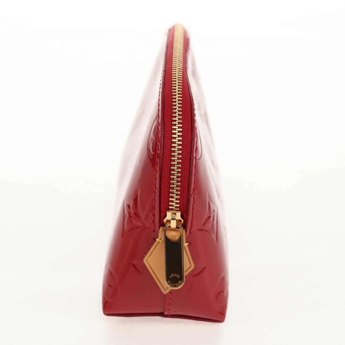 LOUIS VUITTON Monogram Vernis Pochette Pouch Rose Indian M90009 LV Auth am9994V