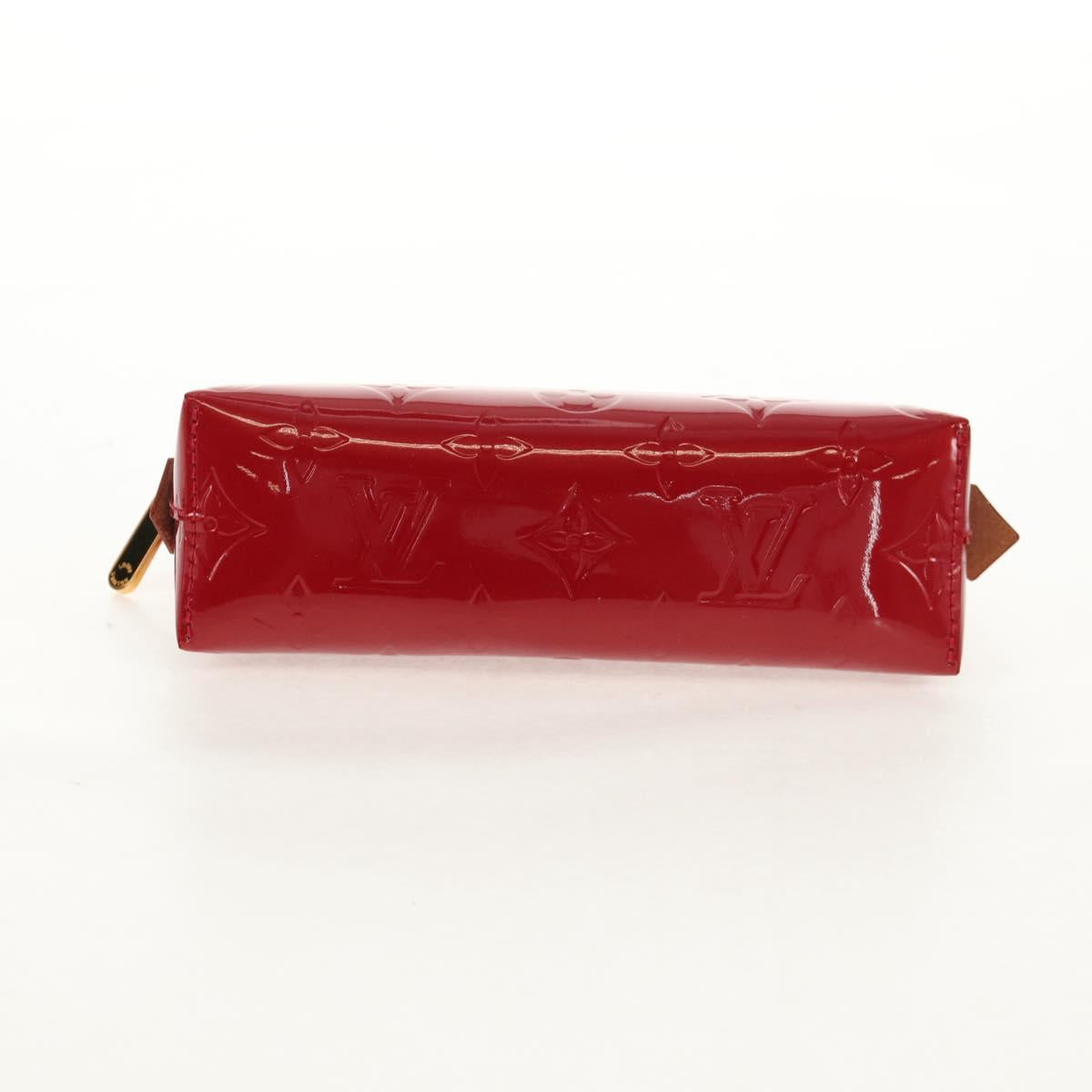 LOUIS VUITTON Monogram Vernis Pochette Pouch Rose Indian M90009 LV Auth am9994V