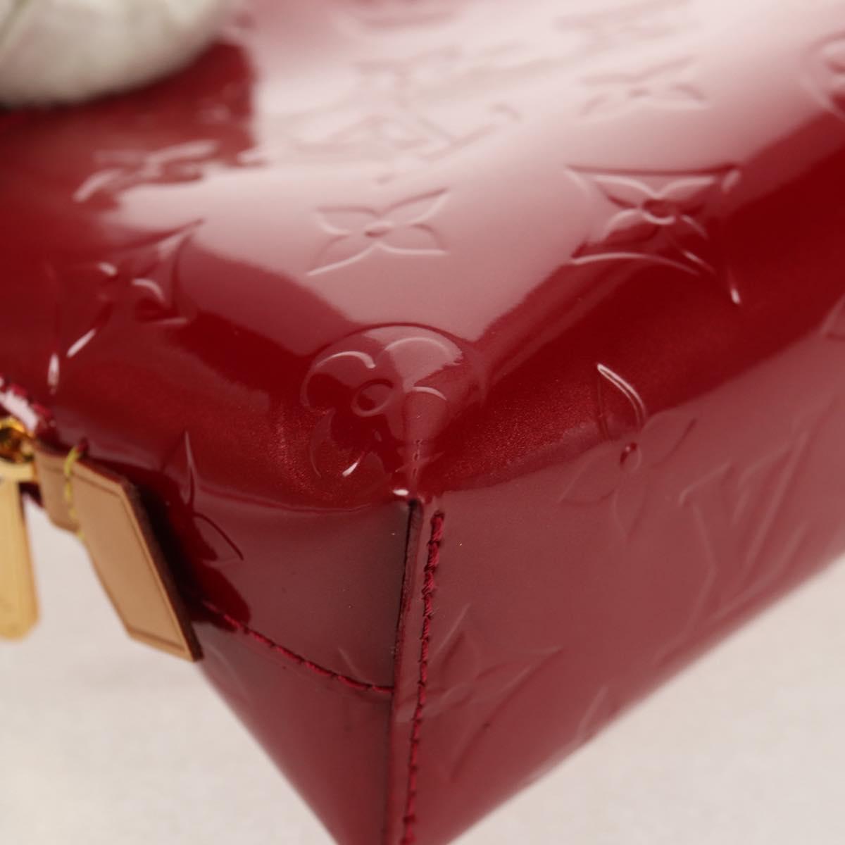 LOUIS VUITTON Monogram Vernis Pochette Pouch Rose Indian M90009 LV Auth am9994V