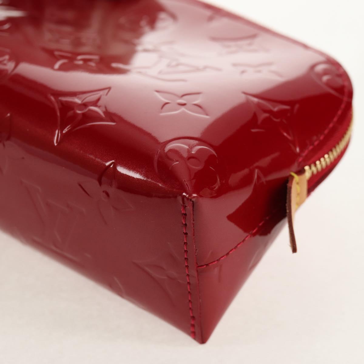 LOUIS VUITTON Monogram Vernis Pochette Pouch Rose Indian M90009 LV Auth am9994V