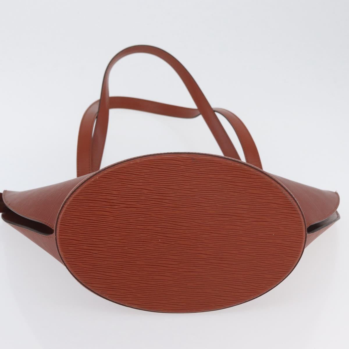 LOUIS VUITTON Epi Saint Jacques Shopping Bag Brown M52263 LV Auth AMZ020A