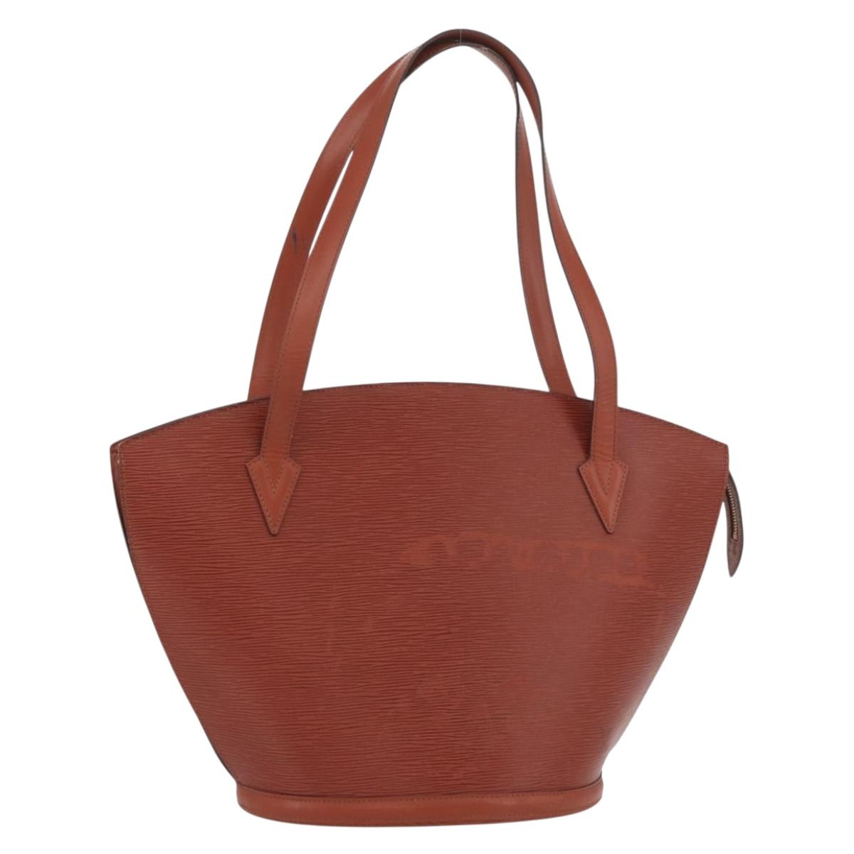 LOUIS VUITTON Epi Saint Jacques Shopping Bag Brown M52263 LV Auth AMZ020A