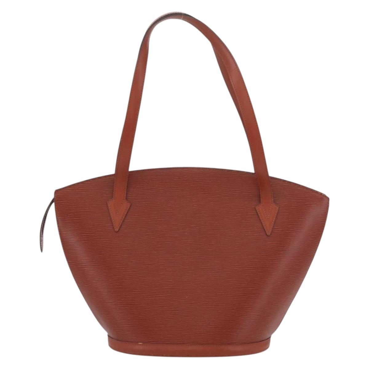 LOUIS VUITTON Epi Saint Jacques Shopping Bag Brown M52263 LV Auth AMZ020A