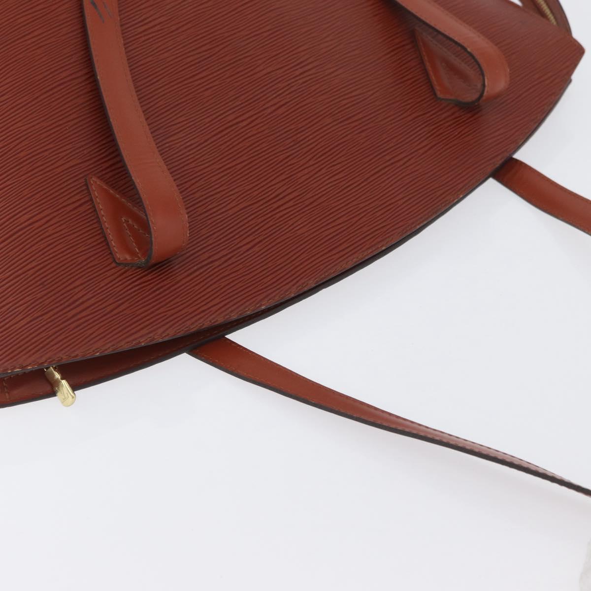 LOUIS VUITTON Epi Saint Jacques Shopping Bag Brown M52263 LV Auth AMZ020A