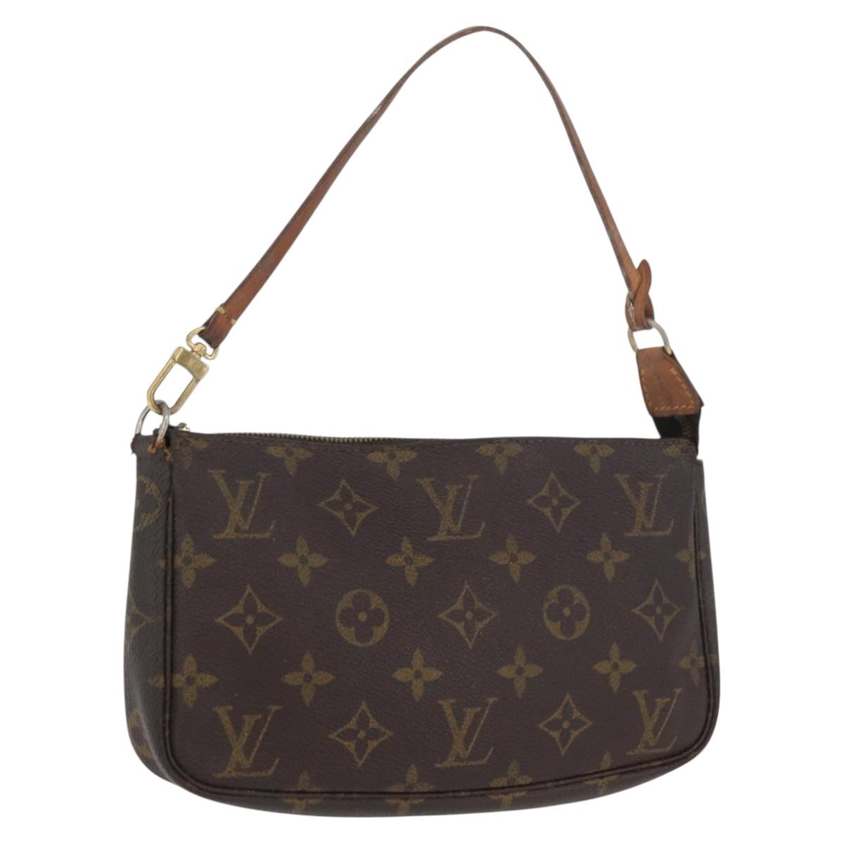 LOUIS VUITTON Monogram Pochette Accessoires Pouch M51980 LV Auth AMZ023