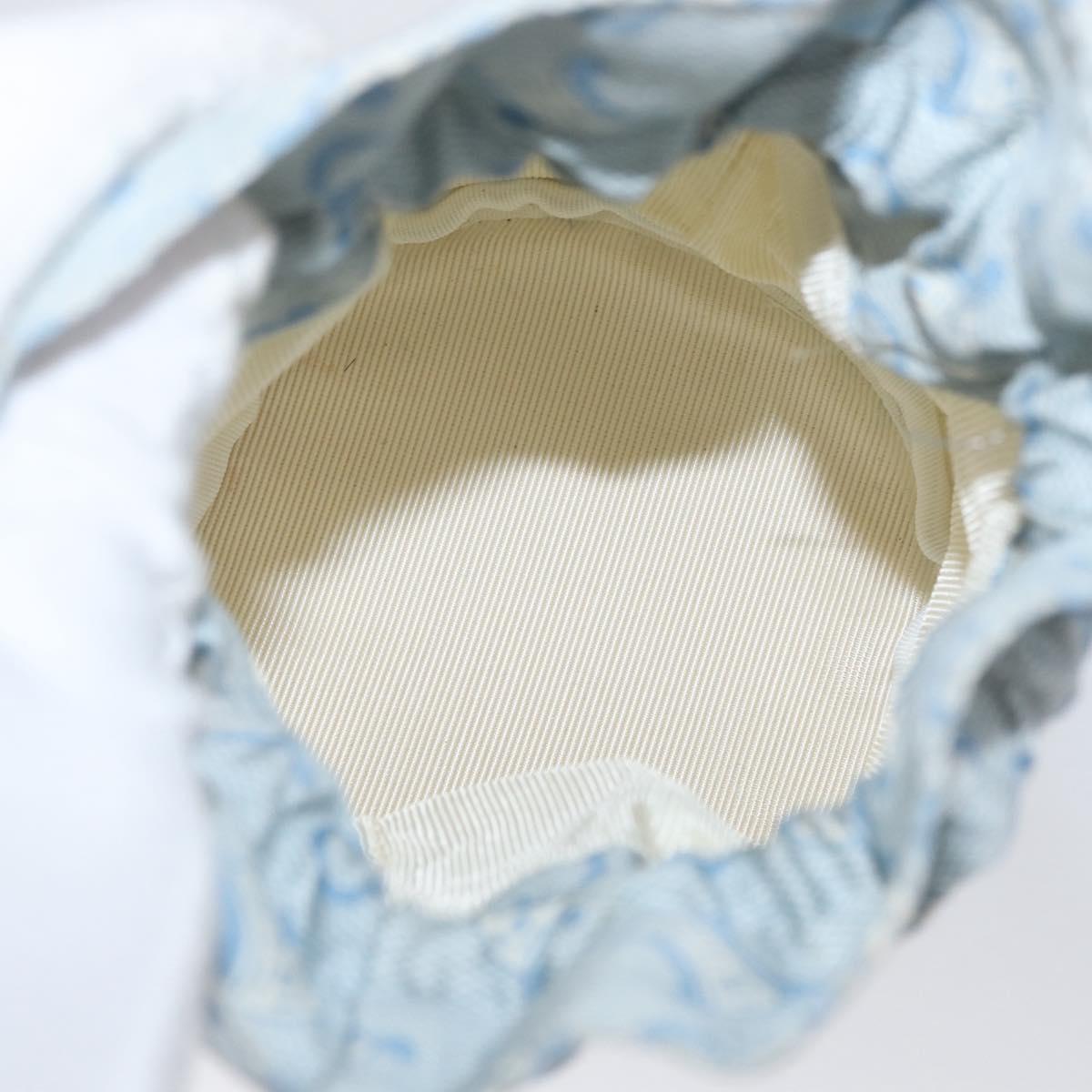 CELINE C Macadam Canvas Pouch Light Blue Auth AMZ028A