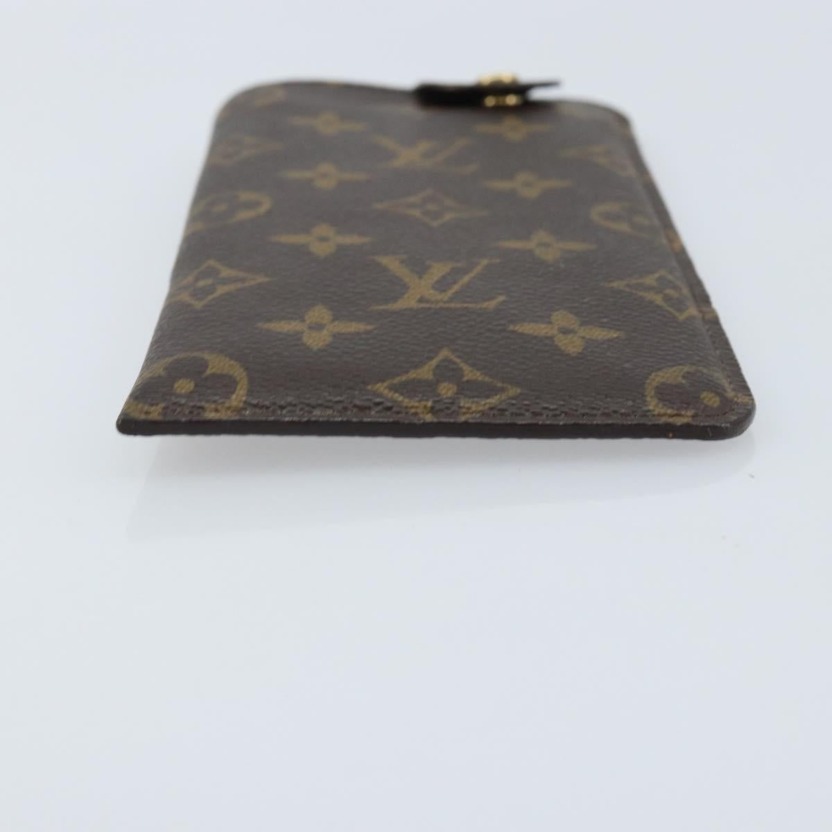 LOUIS VUITTON Monogram Etui Lunette MM Glasses Case M66544 LV Auth AMZ031A