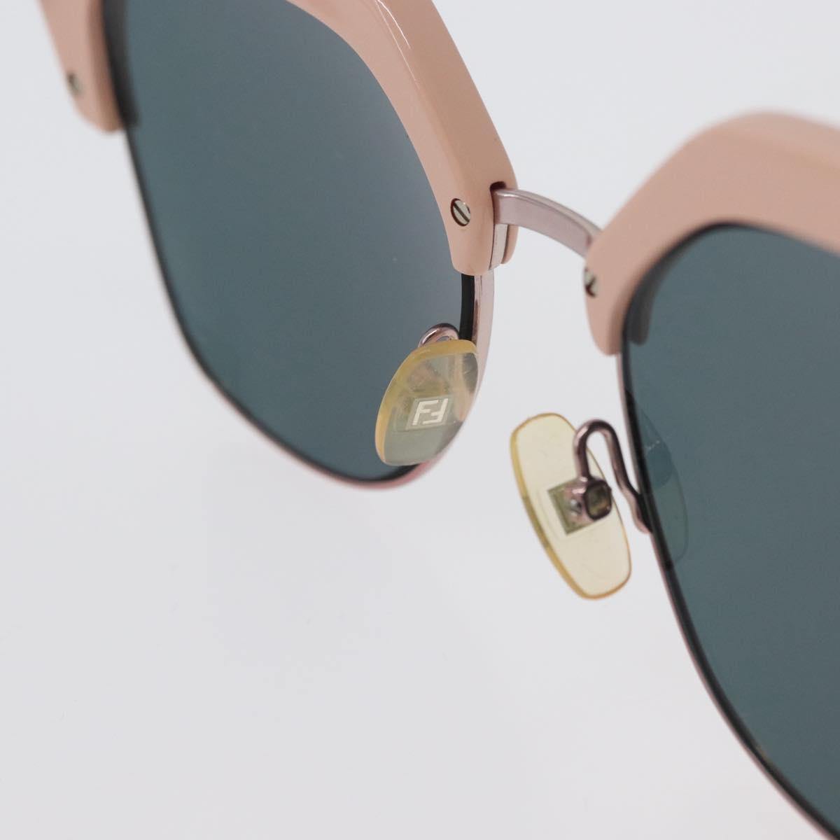 FENDI Sunglasses metal Pink Auth AMZ039A