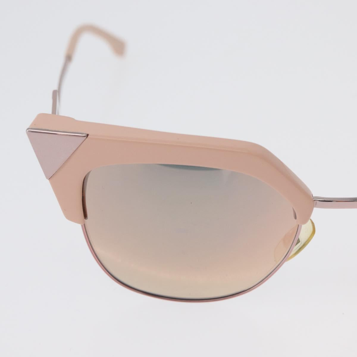 FENDI Sunglasses metal Pink Auth AMZ039A