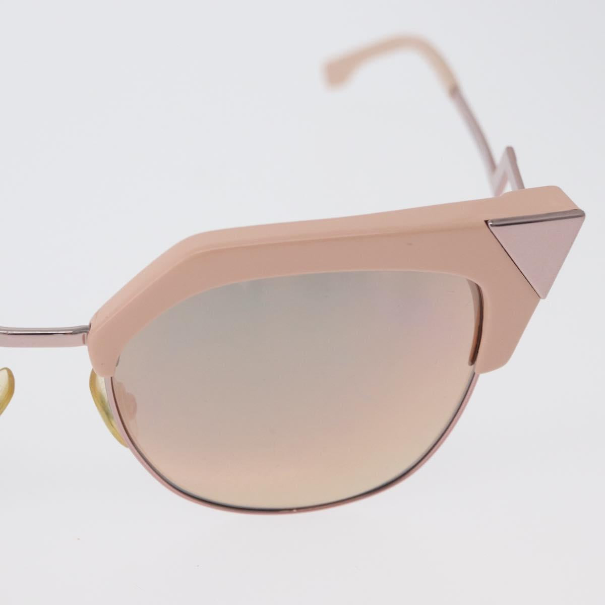 FENDI Sunglasses metal Pink Auth AMZ039A