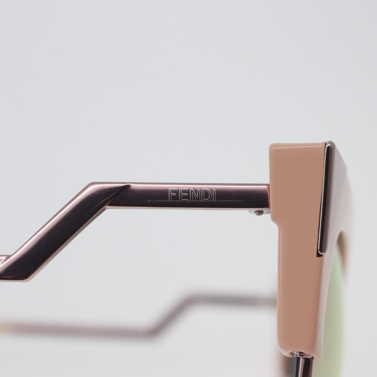FENDI Sunglasses metal Pink Auth AMZ039A