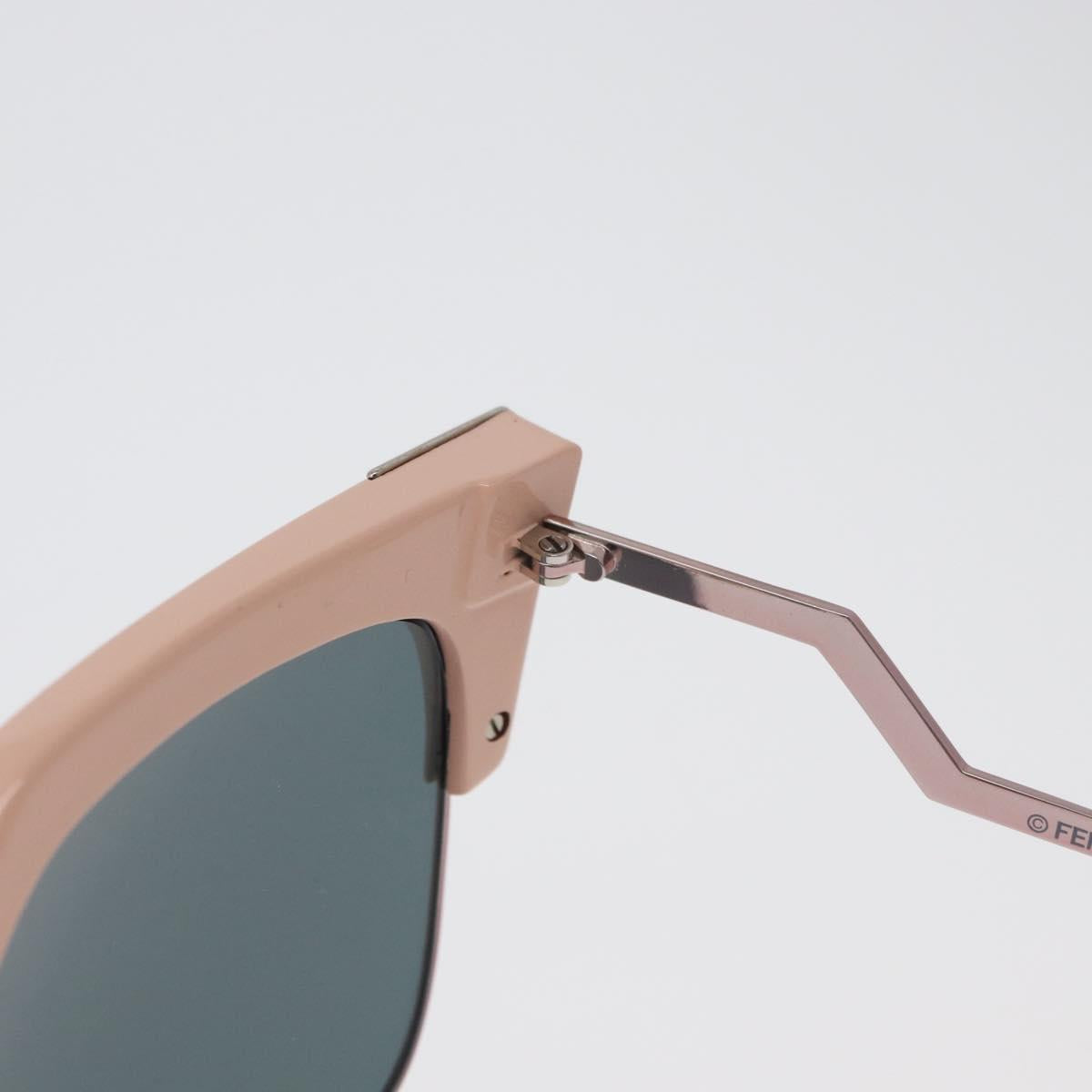 FENDI Sunglasses metal Pink Auth AMZ039A