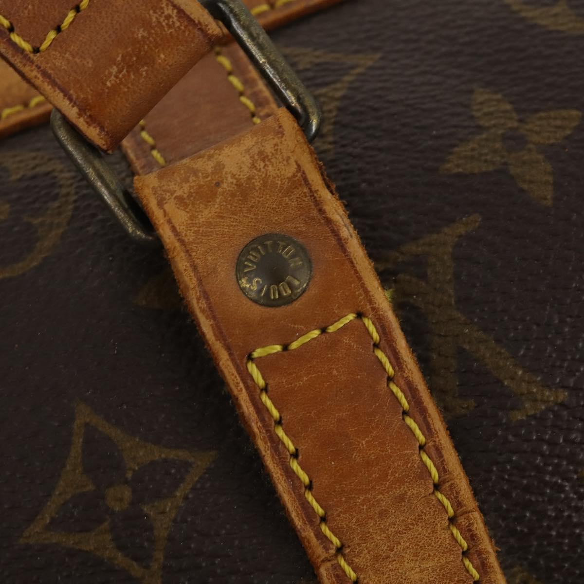 LOUIS VUITTON Monogram Sac Souple 35 Boston Bag M41626 LV Auth AMZ042