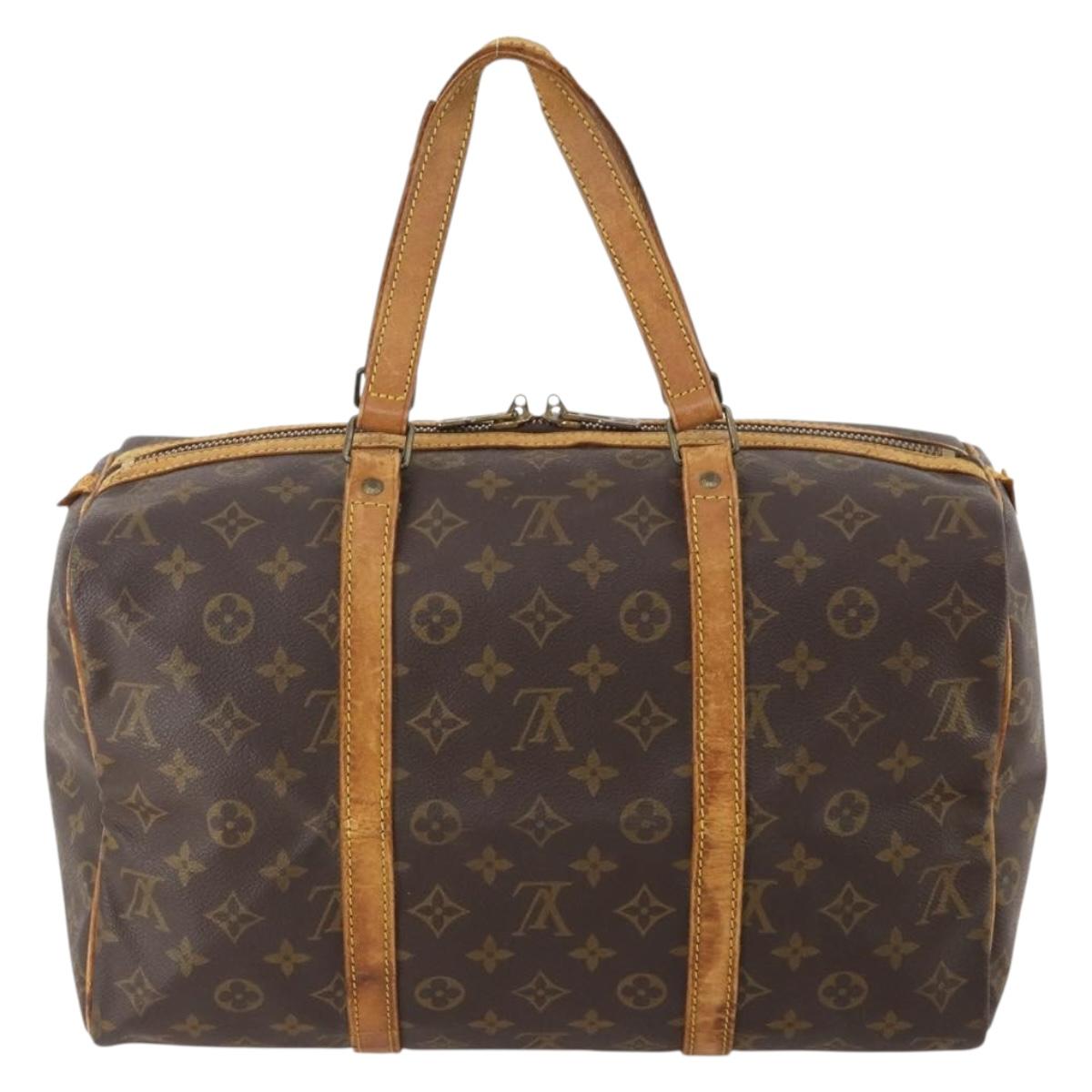 LOUIS VUITTON Monogram Sac Souple 35 Boston Bag M41626 LV Auth AMZ042