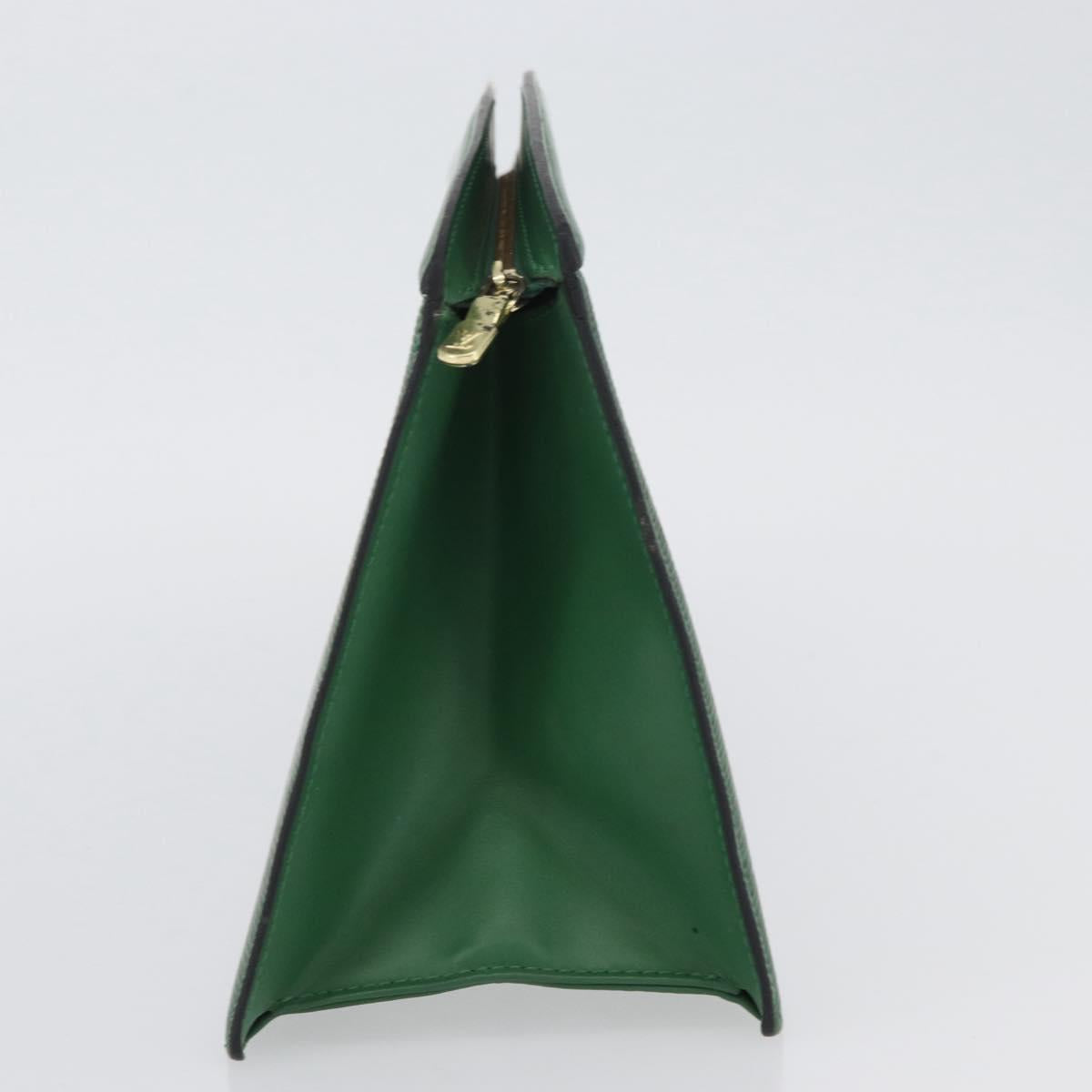 LOUIS VUITTON Epi Trousse Crete Pouch Green M48404 LV Auth AMZ046