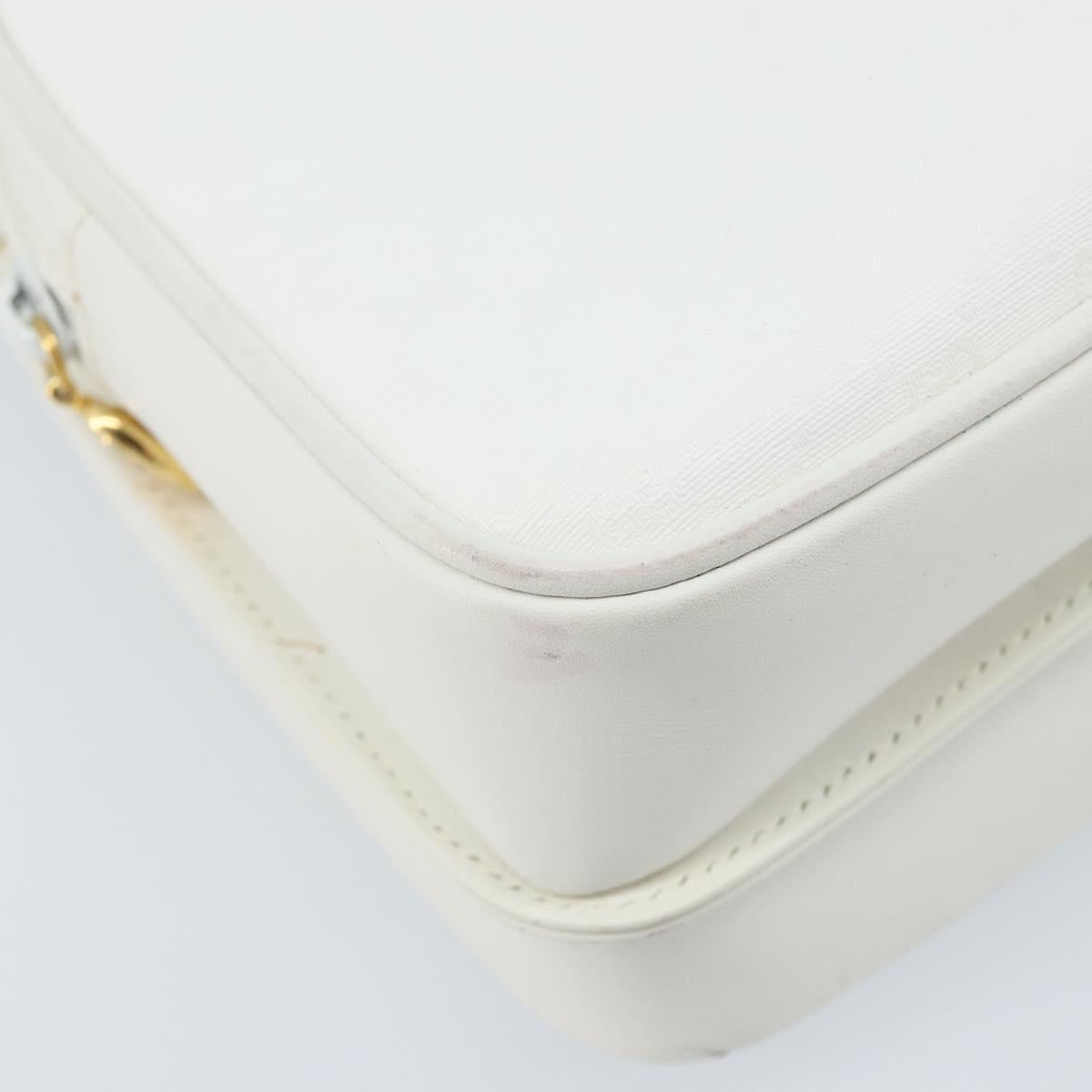GUCCI Micro GG Supreme Shoulder Bag PVC White Gold 007 115 0114 Auth AMZ052