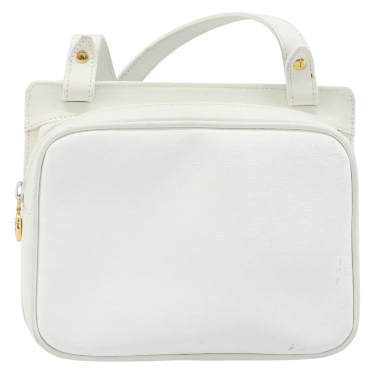 GUCCI Micro GG Supreme Shoulder Bag PVC White Gold 007 115 0114 Auth AMZ052