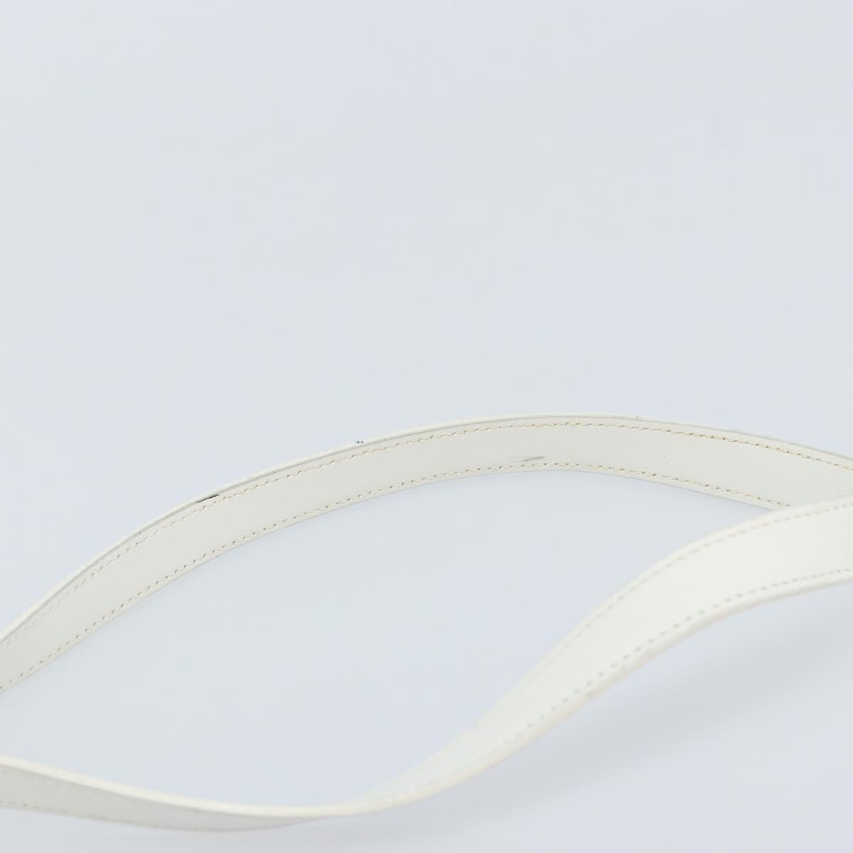 GUCCI Micro GG Supreme Shoulder Bag PVC White Gold 007 115 0114 Auth AMZ052