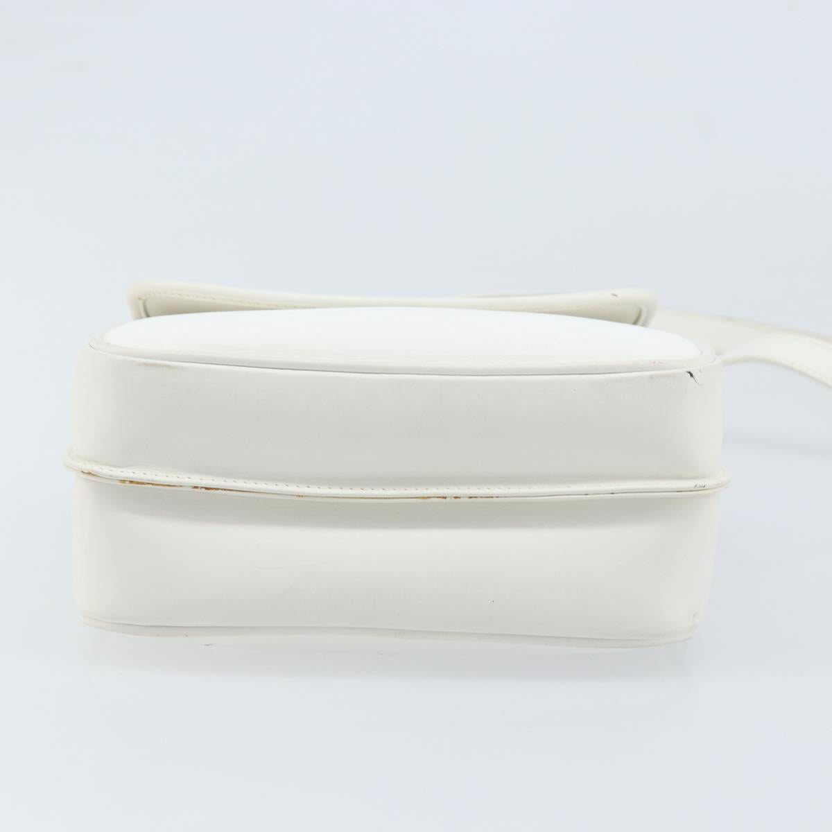 GUCCI Micro GG Supreme Shoulder Bag PVC White Gold 007 115 0114 Auth AMZ052