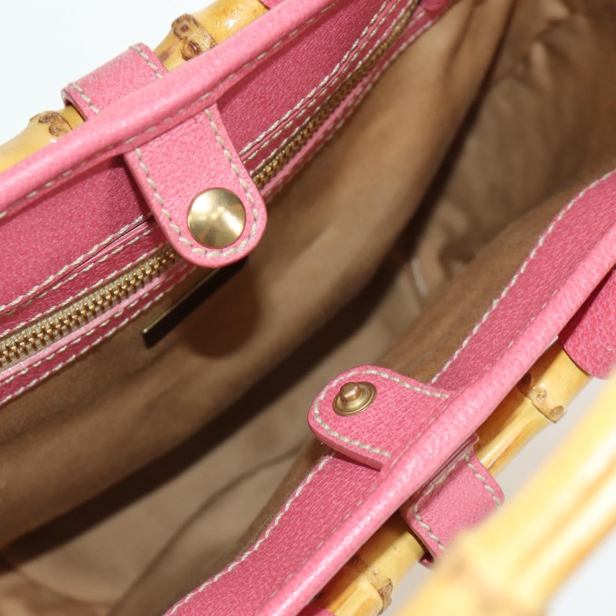 Miu Miu Tote Bag Raffia Pink Gold Auth AMZ060V