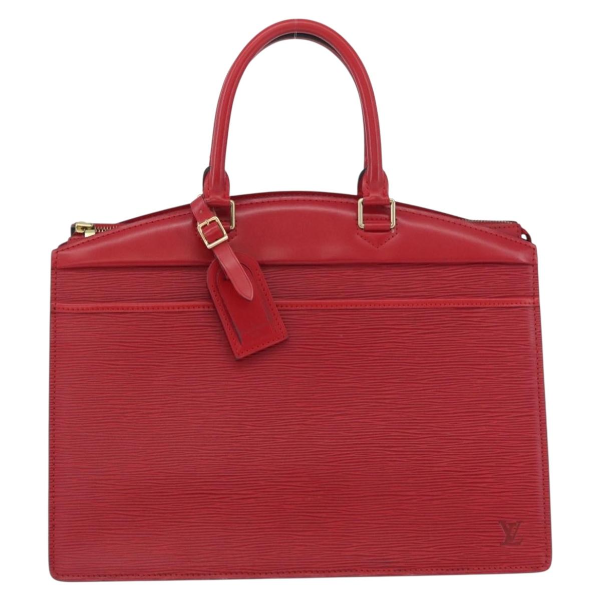 LOUIS VUITTON Epi Riviera Hand Bag Red M48187 LV Auth AMZ061