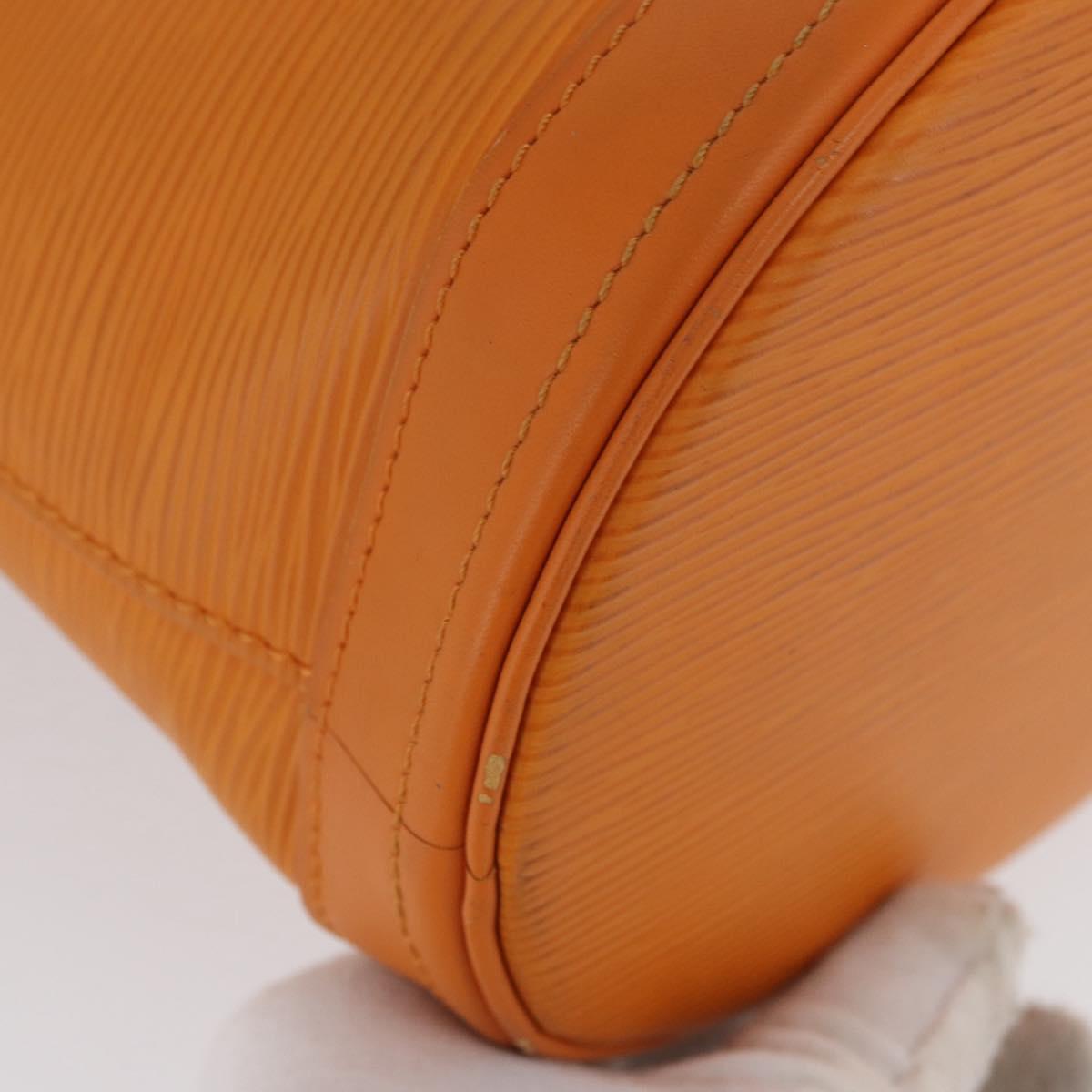 LOUIS VUITTON Epi Bucket PM Shoulder Bag Orange Mandarin M5899H LV Auth AMZ076A