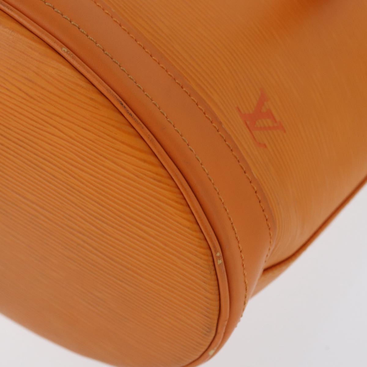 LOUIS VUITTON Epi Bucket PM Shoulder Bag Orange Mandarin M5899H LV Auth AMZ076A