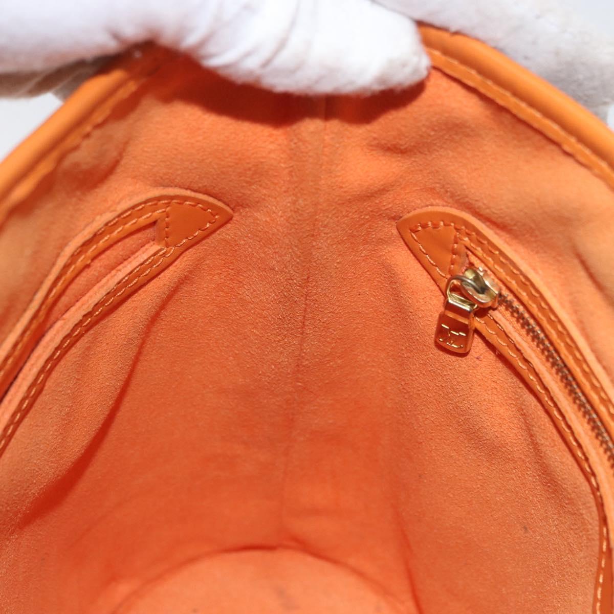 LOUIS VUITTON Epi Bucket PM Shoulder Bag Orange Mandarin M5899H LV Auth AMZ076A