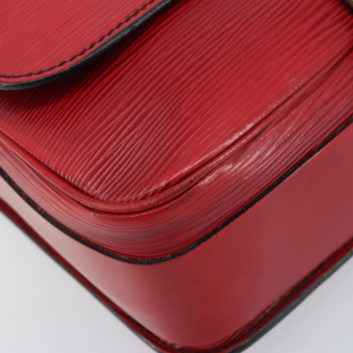 LOUIS VUITTON Epi Cartesier MM Shoulder Bag Red M52247 LV Auth AMZ097