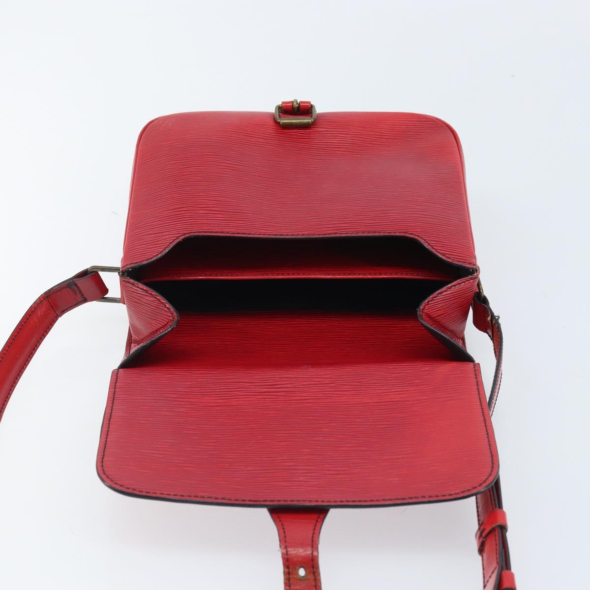 LOUIS VUITTON Epi Cartesier MM Shoulder Bag Red M52247 LV Auth AMZ097