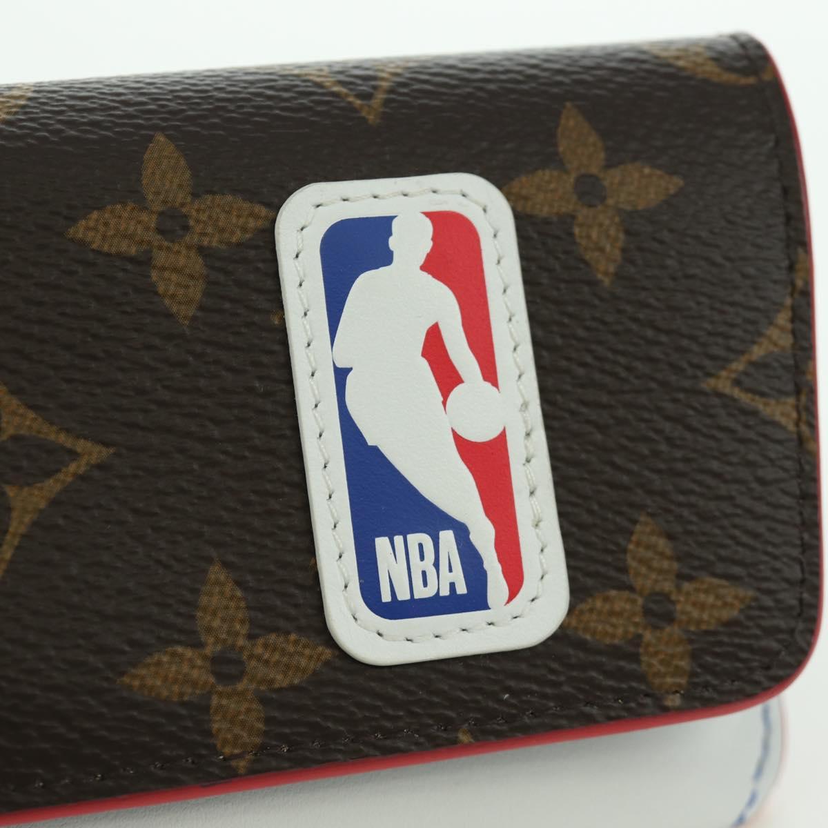 LOUIS VUITTON Monogram NBA Etui Lunette Woody Glasses Case GI0561 Auth AMZ110M