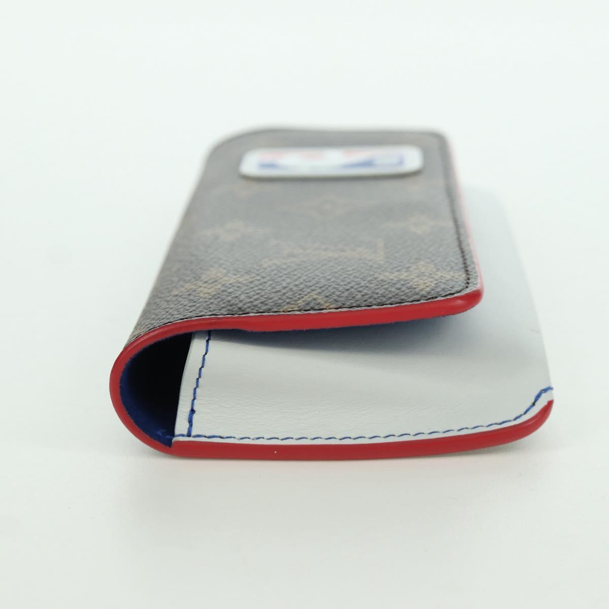 LOUIS VUITTON Monogram NBA Etui Lunette Woody Glasses Case GI0561 Auth AMZ110M