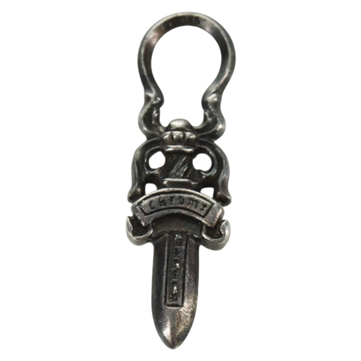 Chrome Hearts Dagger Pendant Top Ag925 Silver Auth AMZ116SM