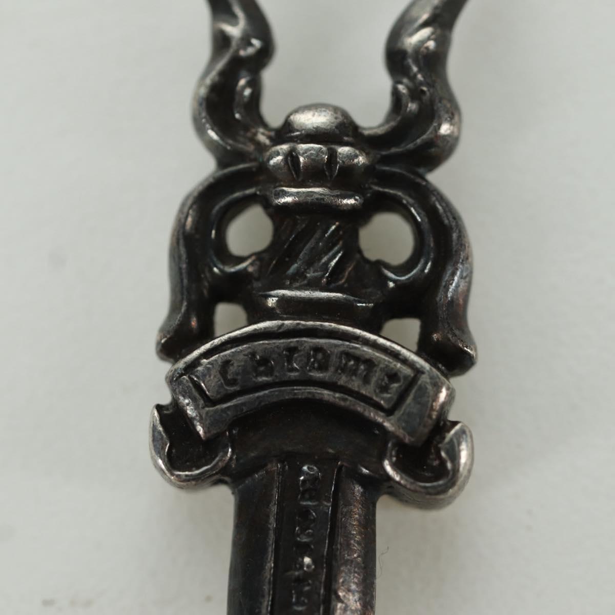 Chrome Hearts Dagger Pendant Top Ag925 Silver Auth AMZ116SM