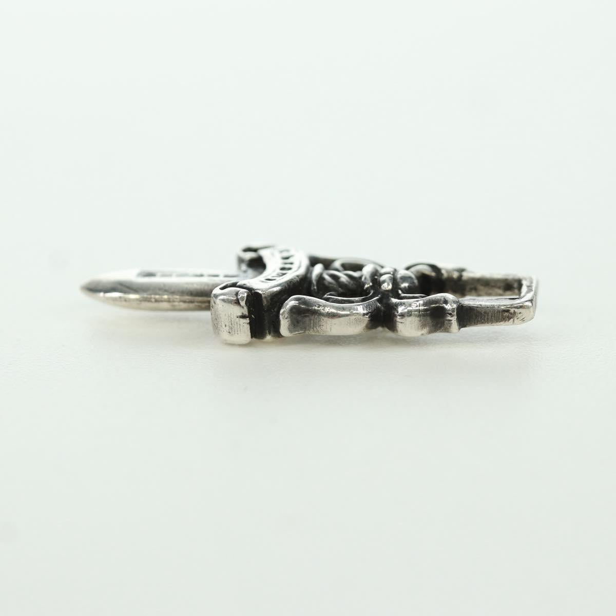 Chrome Hearts Dagger Pendant Top Ag925 Silver Auth AMZ117SM