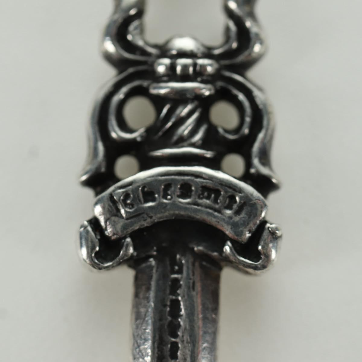 Chrome Hearts Dagger Pendant Top Ag925 Silver Auth AMZ117SM