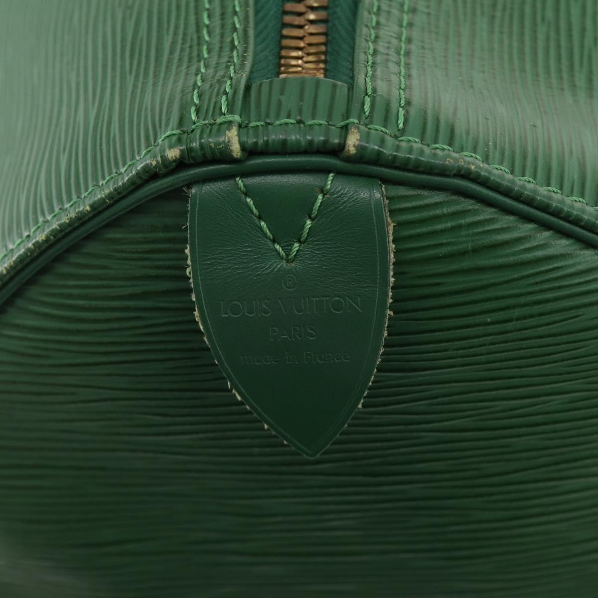 LOUIS VUITTON Epi Keepall 55 Boston Bag Green M42954 LV Auth AMZ128