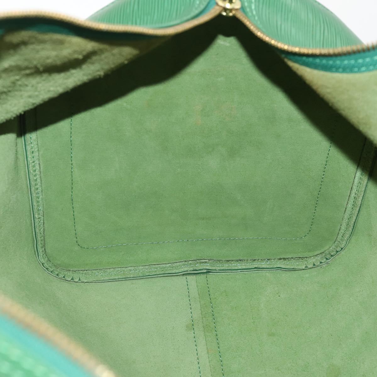LOUIS VUITTON Epi Keepall 55 Boston Bag Green M42954 LV Auth AMZ128