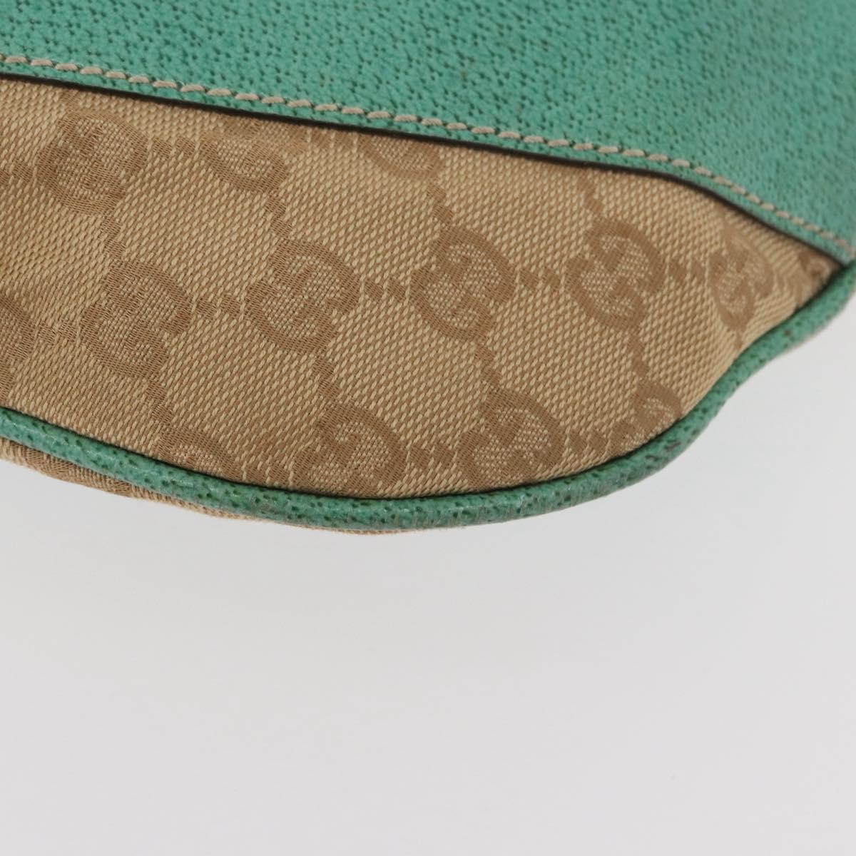 GUCCI GG Canvas Shoulder Bag Beige 124358 Auth AMZ130