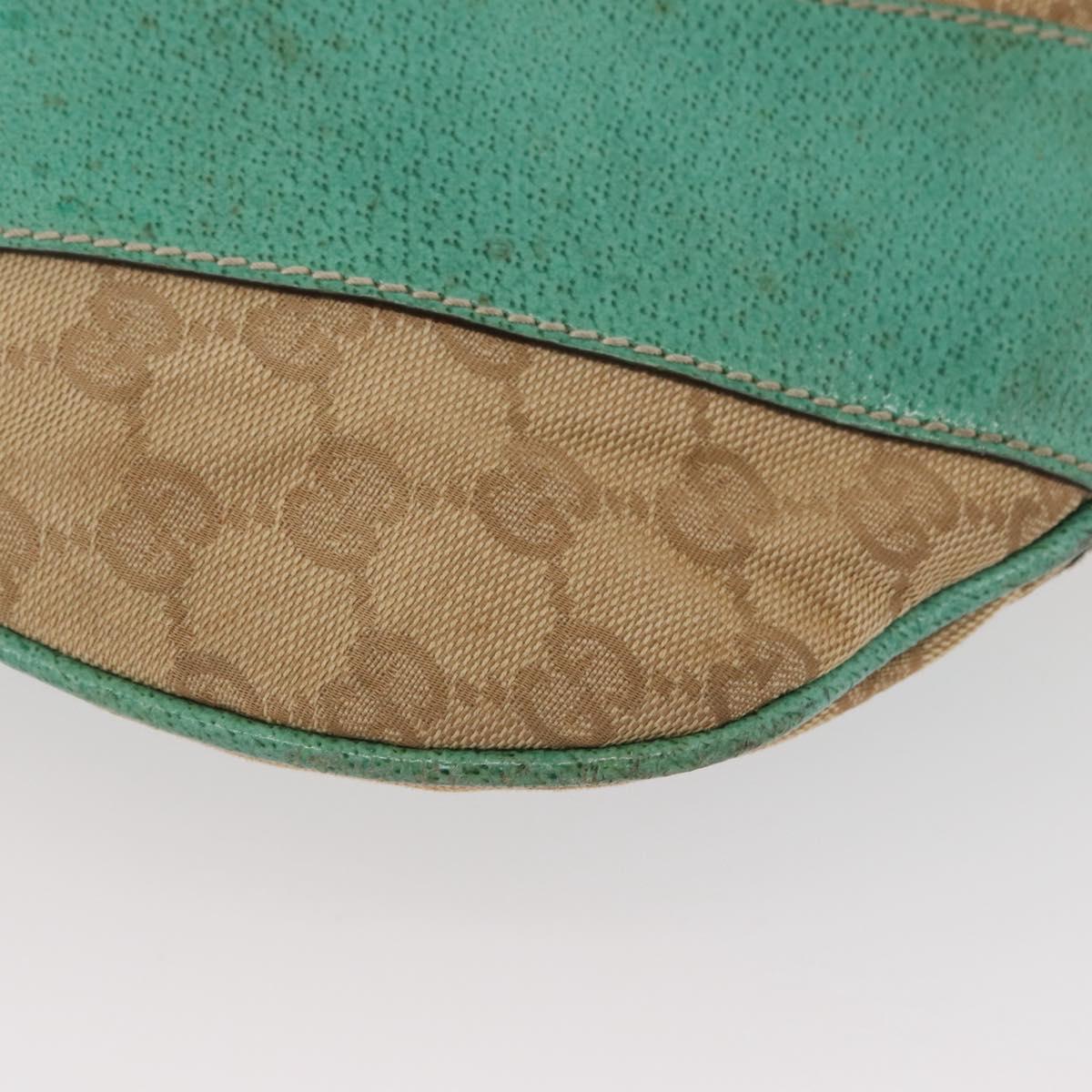 GUCCI GG Canvas Shoulder Bag Beige 124358 Auth AMZ130