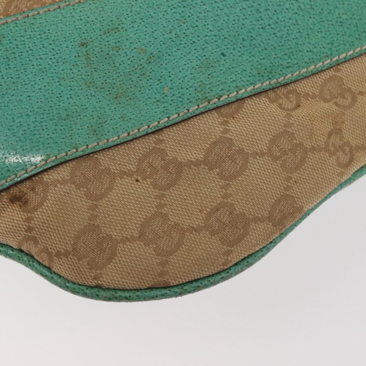 GUCCI GG Canvas Shoulder Bag Beige 124358 Auth AMZ130