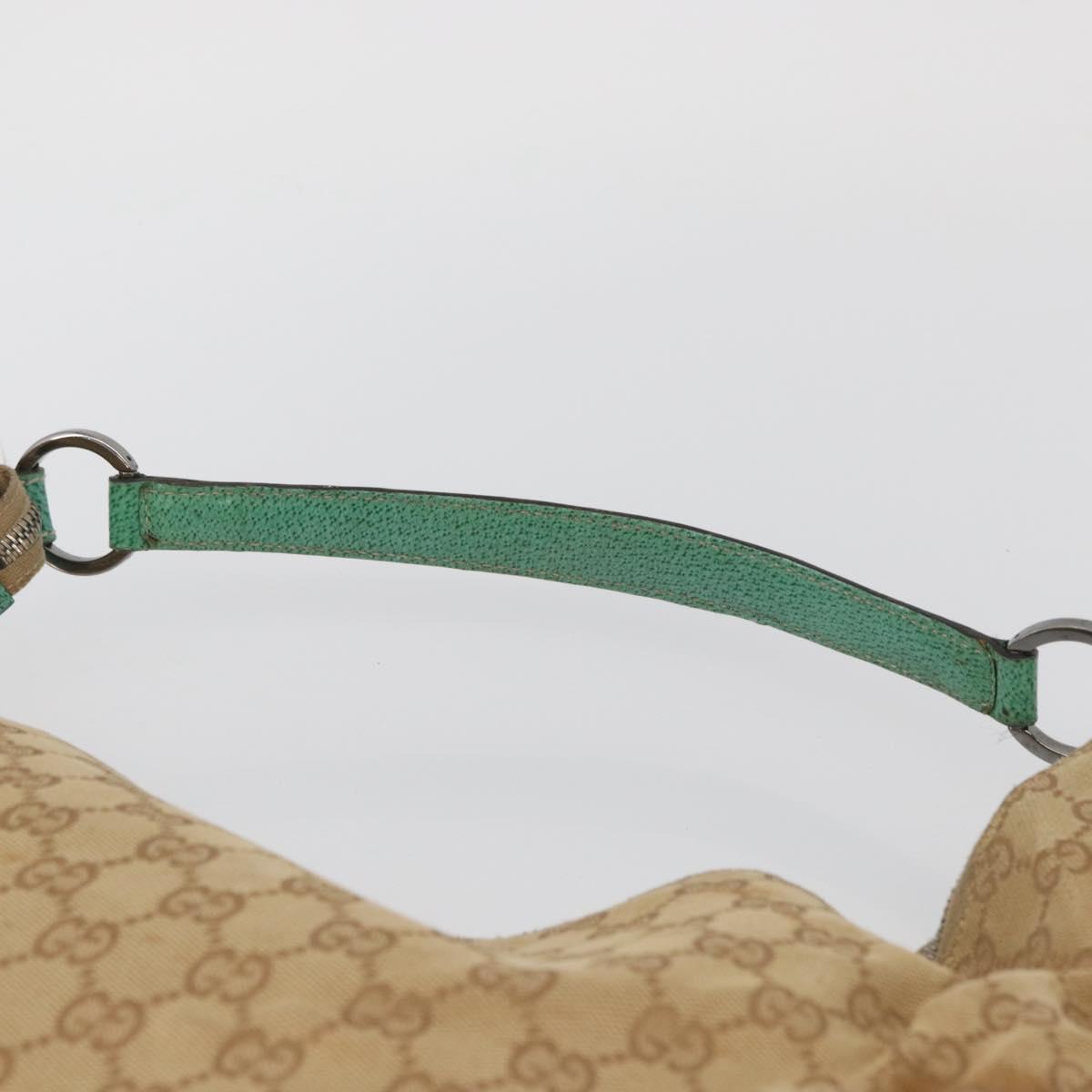 GUCCI GG Canvas Shoulder Bag Beige 124358 Auth AMZ130