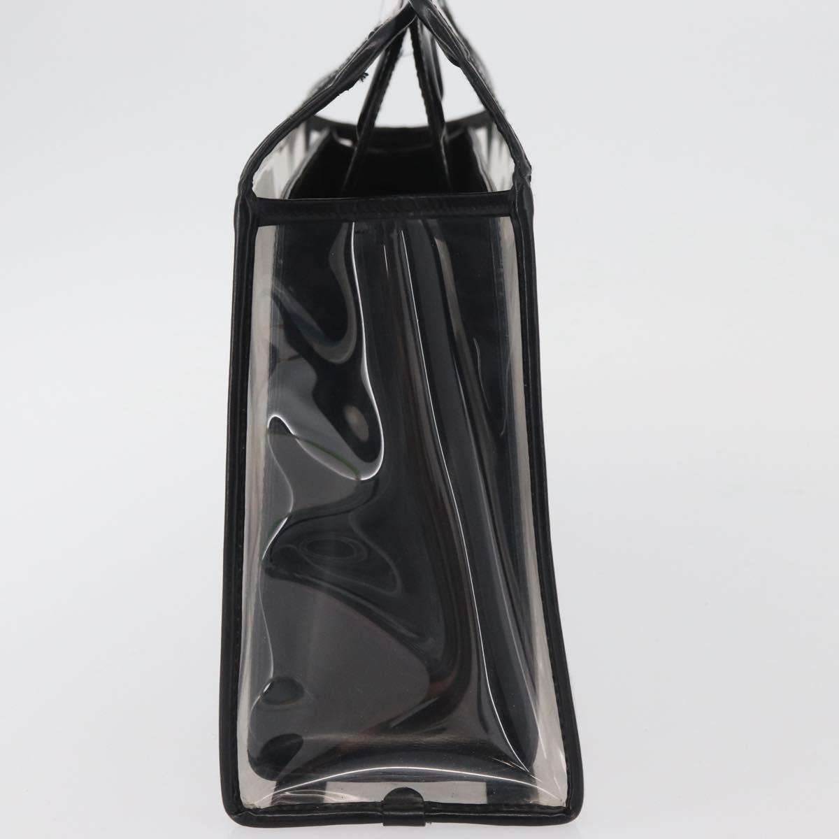 GUCCI Hand Bag Vinyl Black 000 2058 0548 5 Auth AMZ133