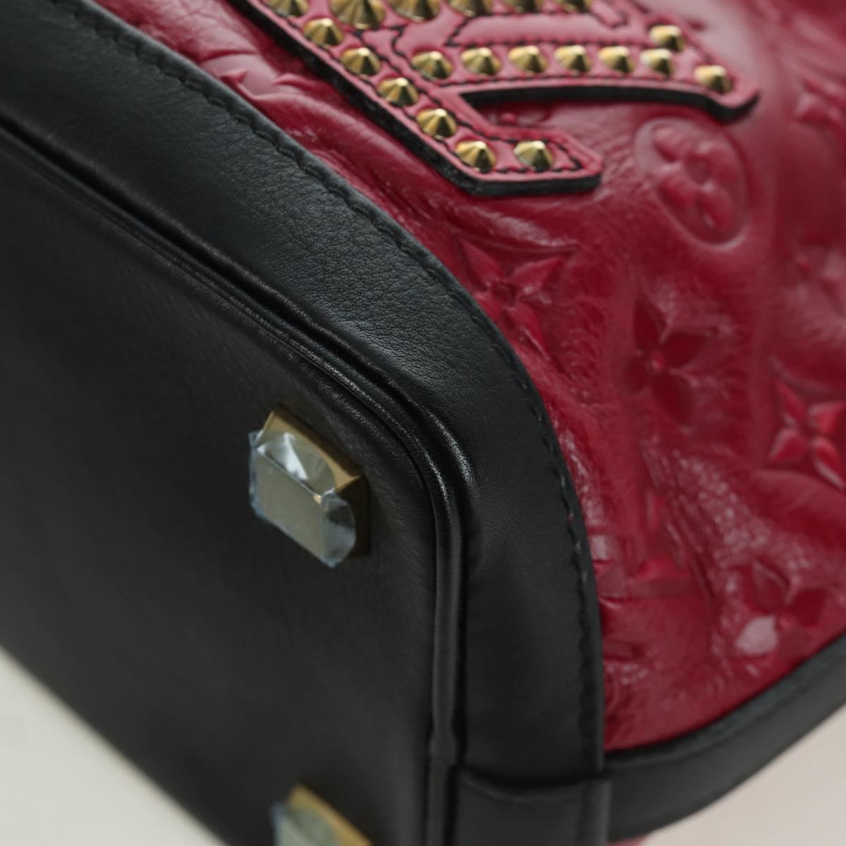 LOUIS VUITTON Monogram Noe Hiver Hand Bag Red WS7365 LV Auth AMZ134SM