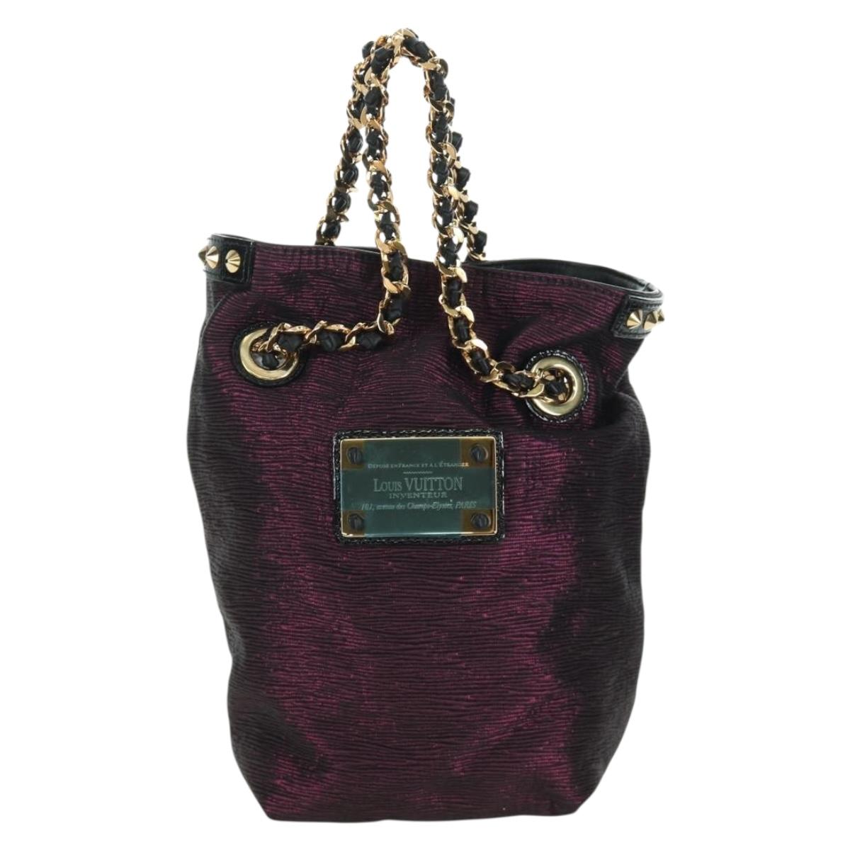 LOUIS VUITTON Monogram Noe Hiver Hand Bag Red WS7365 LV Auth AMZ134SM