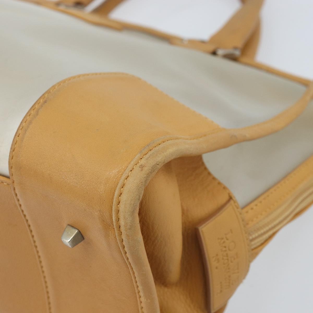 LOEWE Amazona 32 Hand Bag Vinyl Clear Silver Auth AMZ137