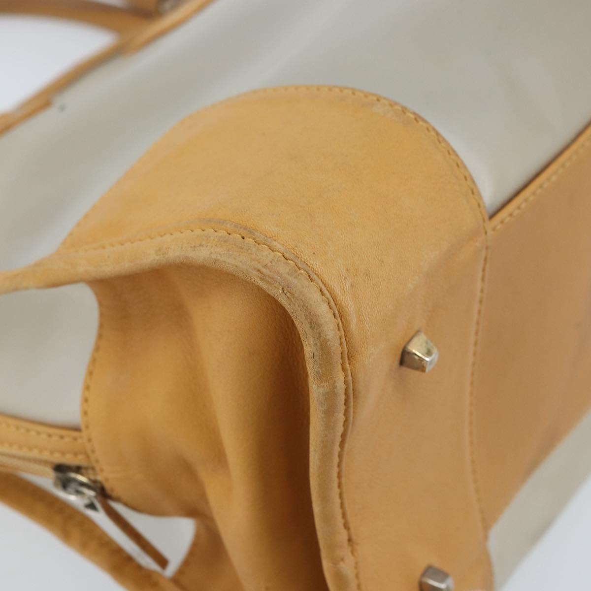 LOEWE Amazona 32 Hand Bag Vinyl Clear Silver Auth AMZ137