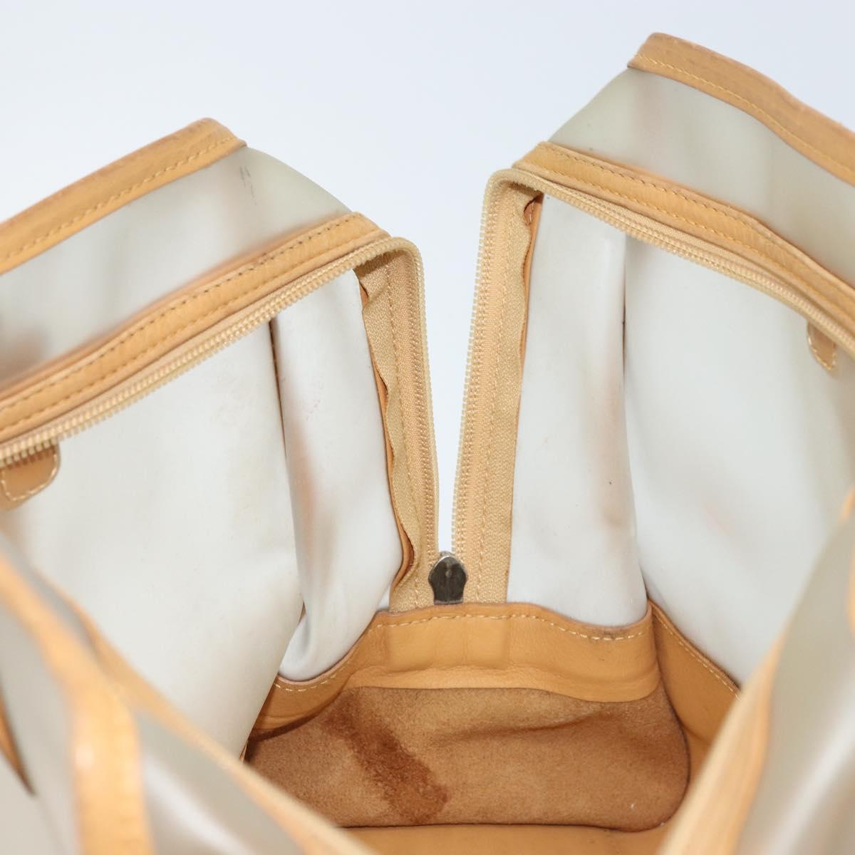 LOEWE Amazona 32 Hand Bag Vinyl Clear Silver Auth AMZ137