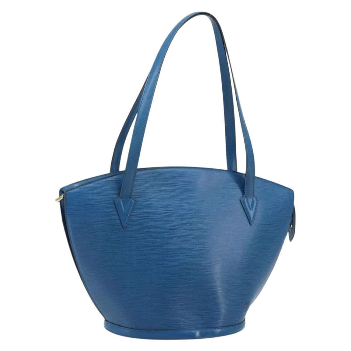 LOUIS VUITTON Epi Saint Jacques Shopping Shoulder Bag Blue M52275 LV Auth AMZ176